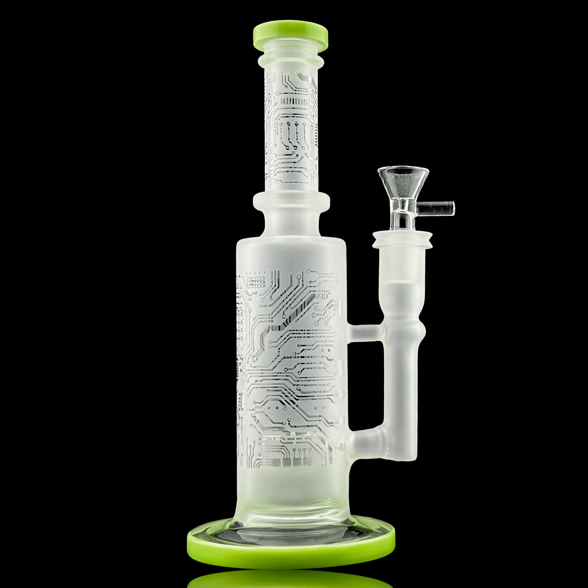 10 Bong - Sandblasted Glo in The Dark LV Design Beaker Bong – The Smoke  Father