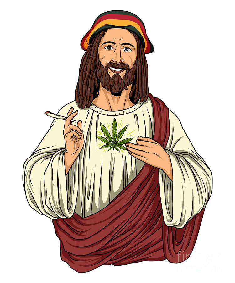 Jesus smoking weed