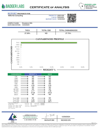 Strawberry Milk THCa Flower
