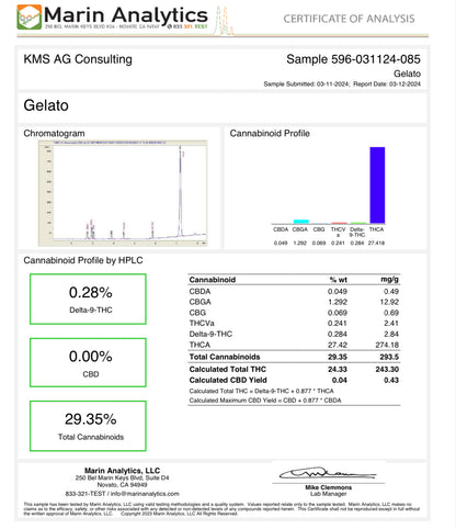 NEW: Gelato 45 THCa Flower