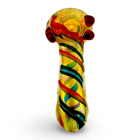 4.5” Glass Hand Pipe | Fumed Swirls