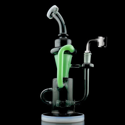 Recycler Dab Rig | Black + Jade Green